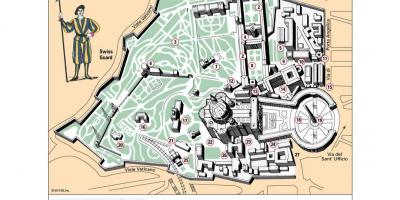Mapa muzeum Watykanu 