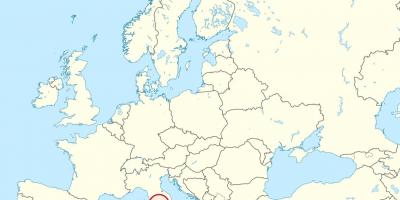 Mapa Watykan Europie